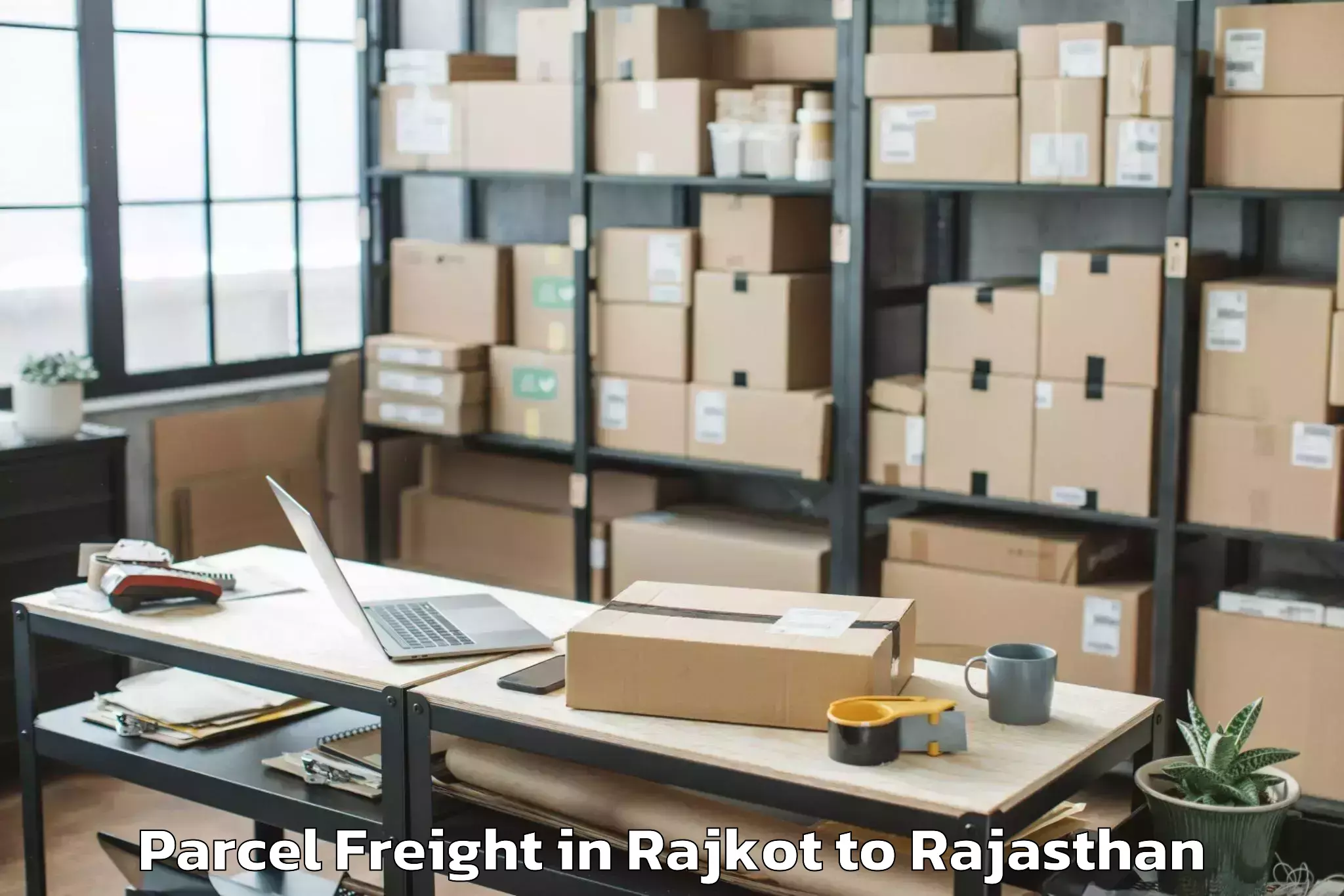 Reliable Rajkot to Phulera Sambhar Parcel Freight